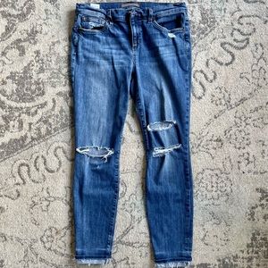 Joe’s Distressed Skinny Ankle Jeans